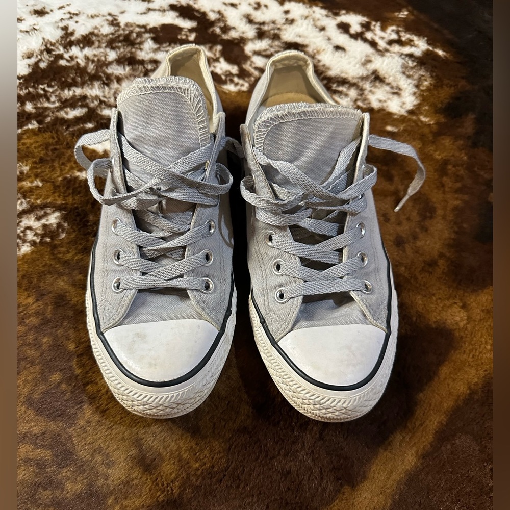 Gray and sparkly converse